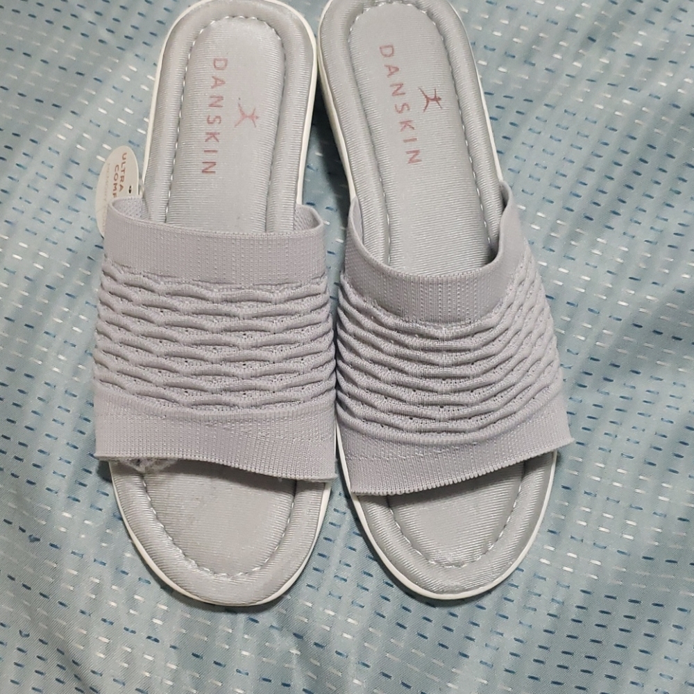 Danskin DARE Slip On Knit Wedge Sandal
